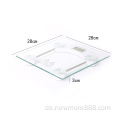 180 kg/400 lb digitale transparente Glaskörpergewichtsskala